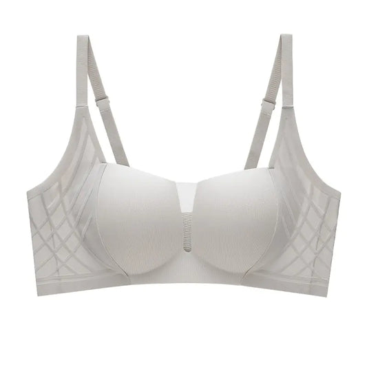 3D Velvet Thin Jelly Bra with Soft Support for Women