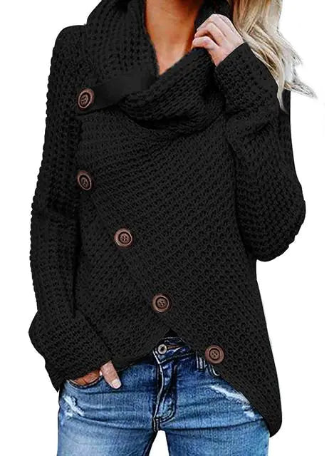 Elegant Long Sleeve O-Neck Women's Sweater